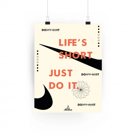Poster Life's short | La Sneakerie