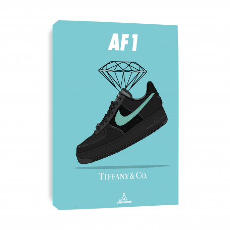 Leinwand Air Force 1 Tiffany and Co | La Sneakerie