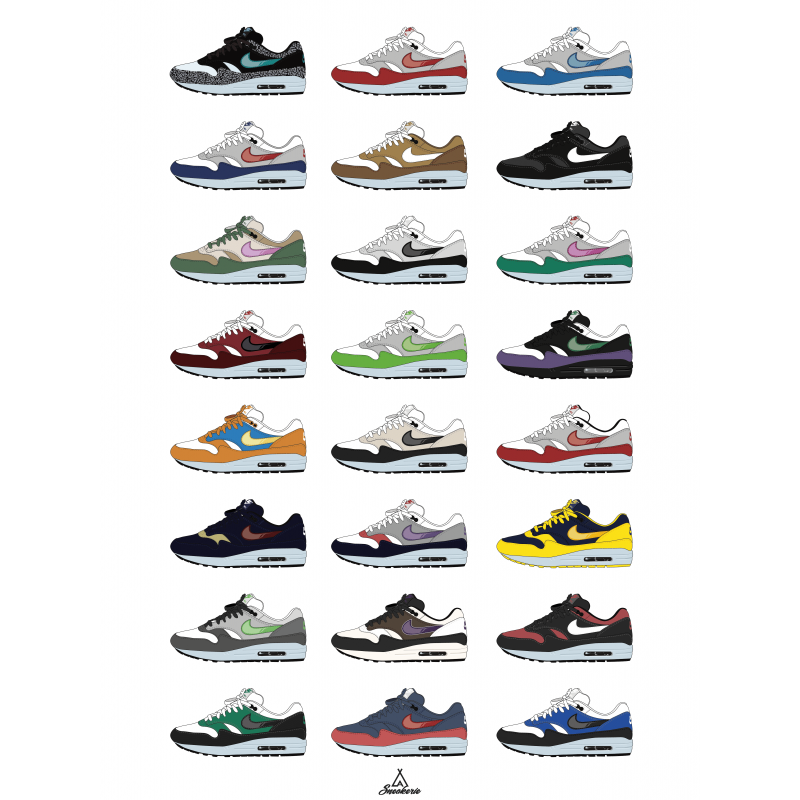 Poster collection Nike Air Max 1 La Sneakerie