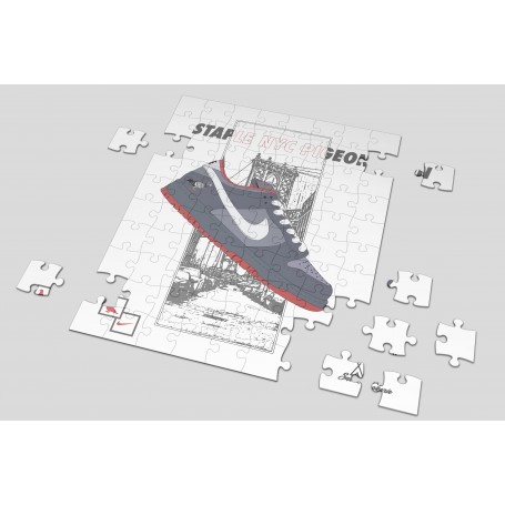 Puzzle Nike SB Dunk Low Staple NYC Pigeon | La Sneakerie