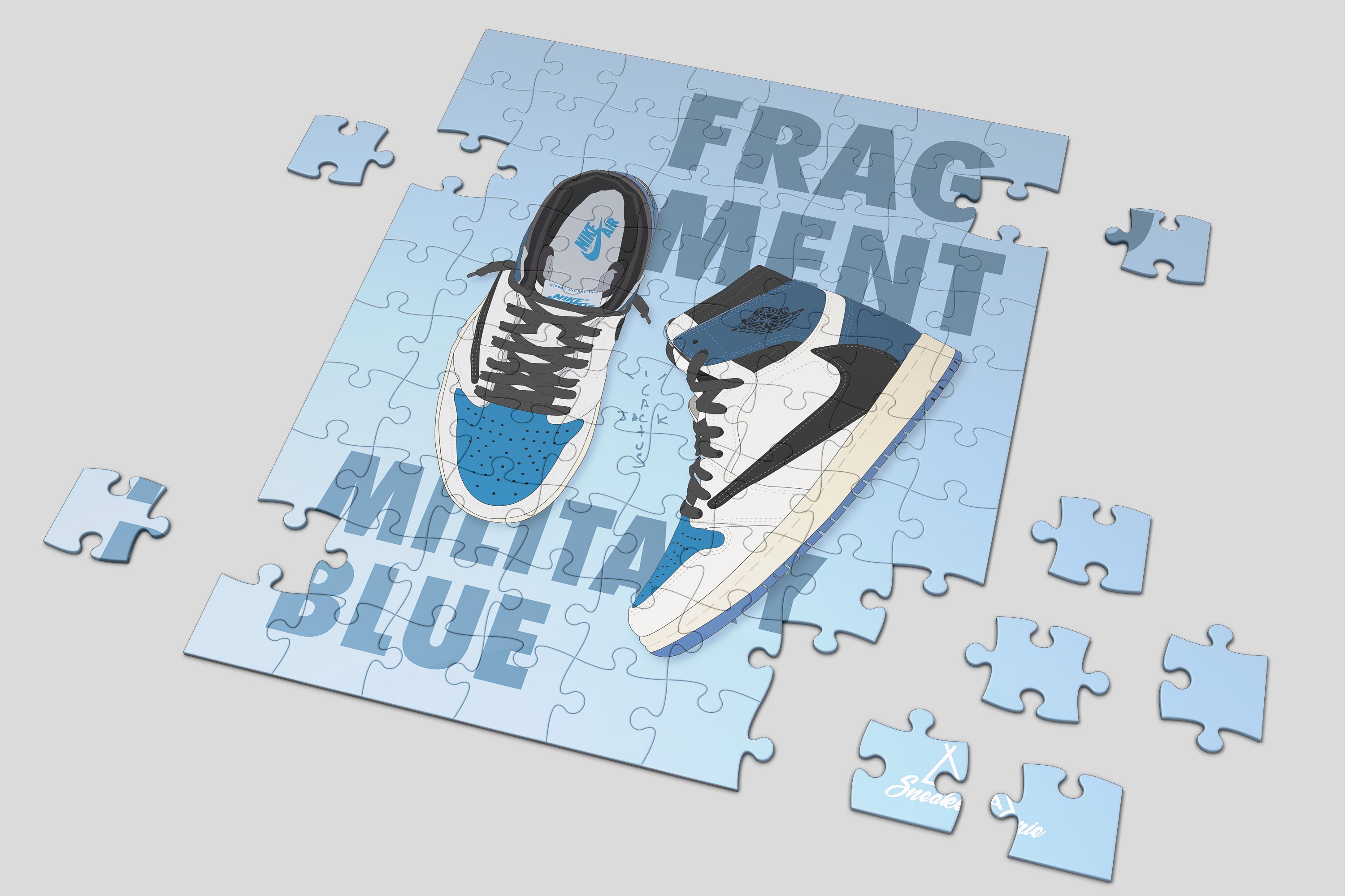 travis scott fragment military blue