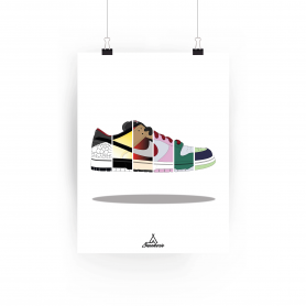 Nike Dunk Low Poster Poster Nike Dunk Low | La Sneakerie