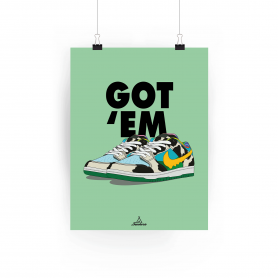 Nike Got'Em Chunky Dunky Poster Nike Got'Em Chunky Dunky Poster | La Sneakerie