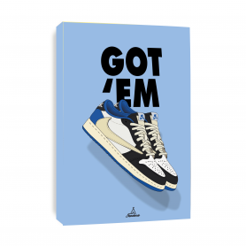 Leinwand Nike Got'Em AJ 1 Travis Scott Leinwand Nike Got'Em AJ 1 Travis Scott | La Sneakerie