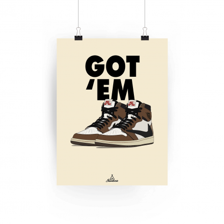 Nike Got'Em AF 1 Travis Scott Poster | La Sneakerie