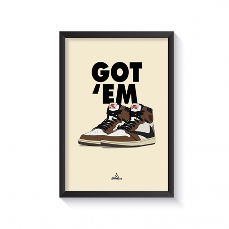 Rahmen Nike Got'Em AF 1 Travis Scott | La Sneakerie