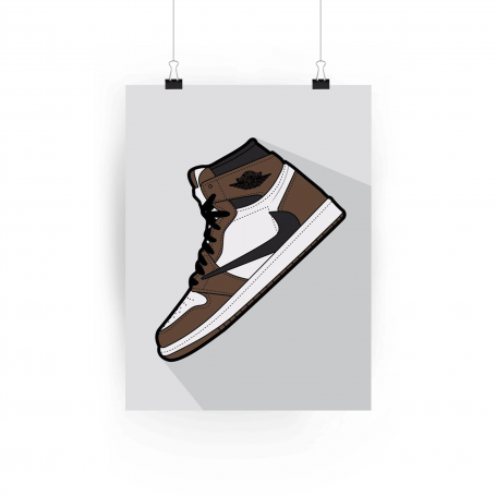 Poster Air Jordan High Reverse Mocha | La Sneakerie