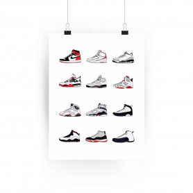 collection Air Jordan Poster Poster collection Air Jordan | La Sneakerie
