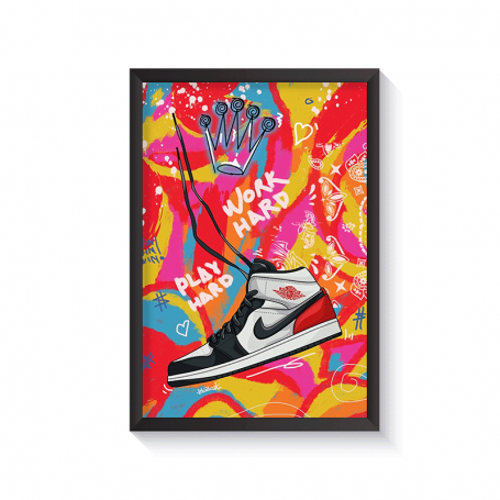 Cadre Air Jordan "Work Hard, Play Hard" | La Sneakerie