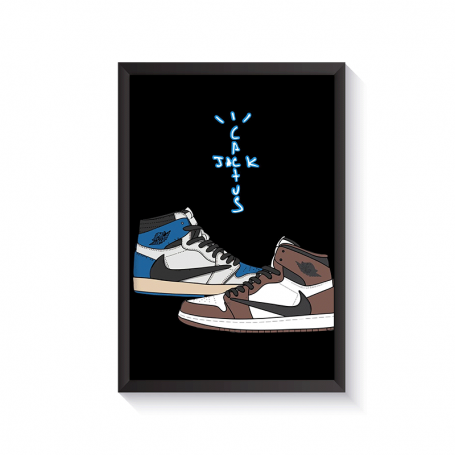 Cadre Air Jordan 1 High Cactus Jack | La Sneakerie
