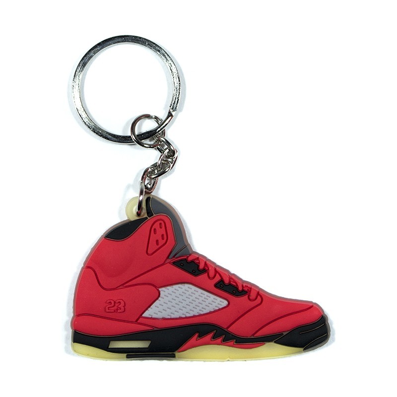 PorteClés Silicone Air Jordan 5 Raging Bull Red La Sneakerie