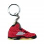 Air Jordan 5 Raging Bull Red Silicone Keychain | La Sneakerie