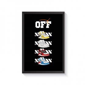 Rahmen collection Air Jordan 1 High "Off White" Cadre collection Air Jordan 1 High "Off White" | La Sneakerie