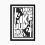 Cadre Nike AJ1 Dunk Black | La Sneakerie