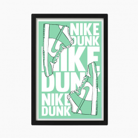 Rahmen Nike AJ1 Dunk Green Rahmen Nike AJ1 Dunk Green | La Sneakerie
