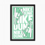Cadre Nike AJ1 Dunk Green | La Sneakerie