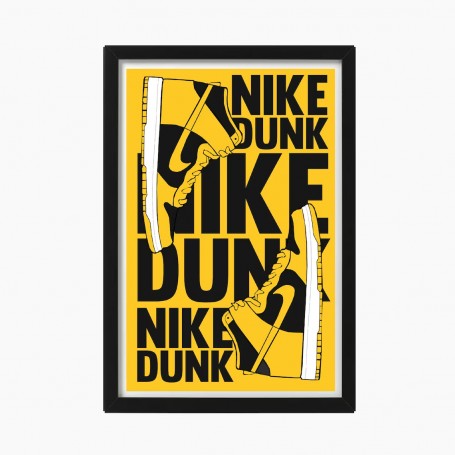 Cadre Nike AJ1 Dunk Yellow | La Sneakerie