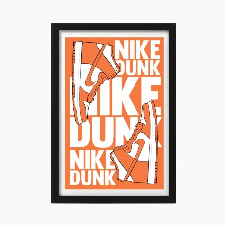 Rahmen Nike AJ1 Dunk Orange | La Sneakerie