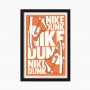 Rahmen Nike AJ1 Dunk Orange | La Sneakerie