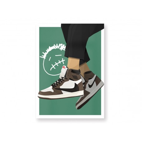 Jordan x Travis Scott Air Jordan 1 OG Poster | La Sneakerie