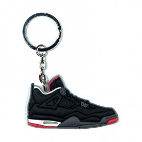 Porte-Clés Silicone Air Jordan 4 Black Cement Porte-Clés Silicone Air Jordan 4 Black Cement | La Sneakerie