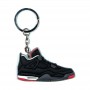 Air Jordan 4 Black Cement Silicone Keychain | La Sneakerie